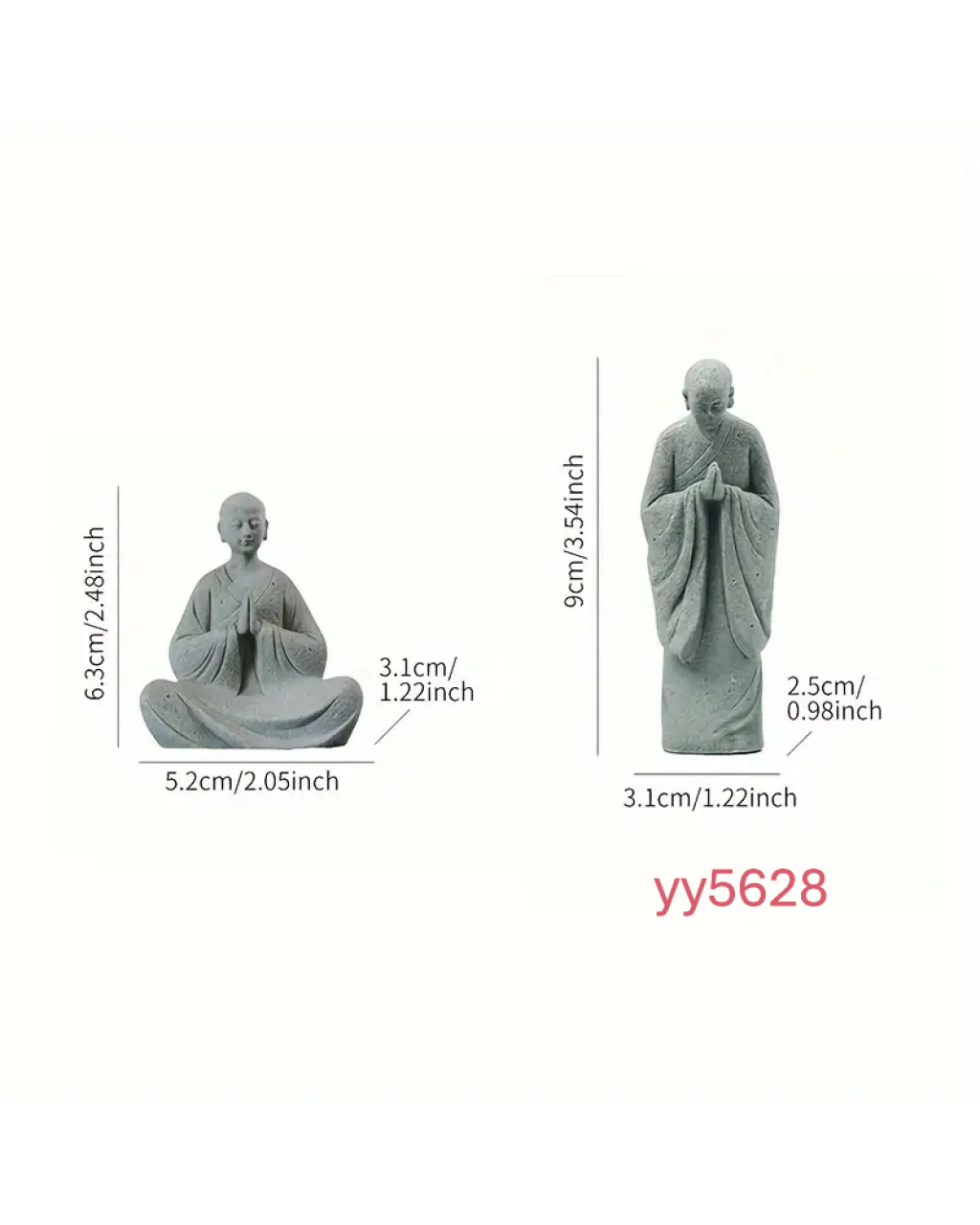 YY5628 Ayakta Duran Rahip Biblo Silikon Kalıp – Ruhani ve Şık Dekoratif Hediye!